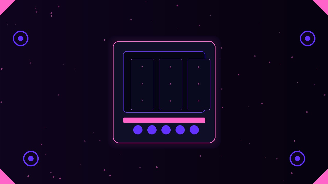 بانر رئيسي لعالم السلوتس - ماكينة سلوتس ذهبية مضاءة في الخلفية المظلمة الفاخرة